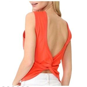 T by Alexander Wang Twist Back Crop Top Size M